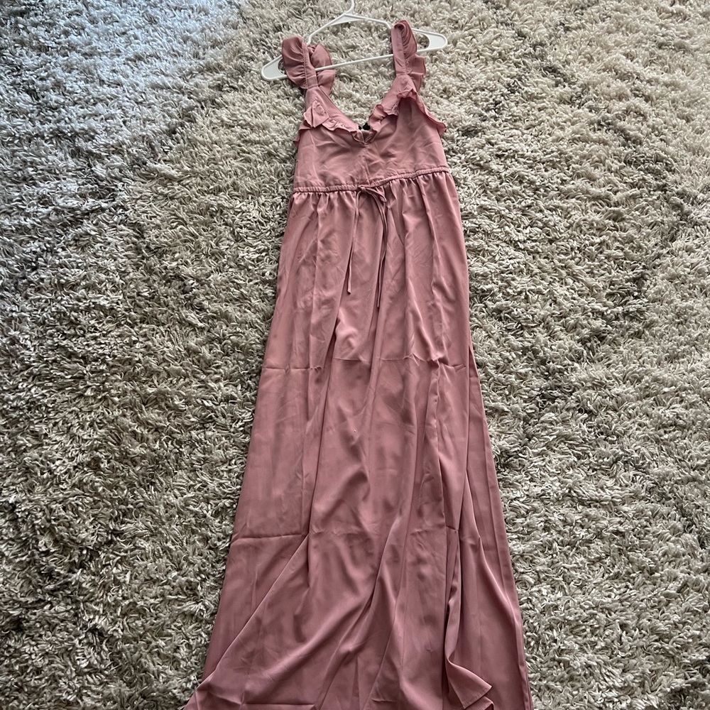 Lulus NWT Small Mauve At The Garden Party Maxi Dress